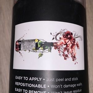 NWT Hobby Lobby wine kitchen self adhesive wall decor